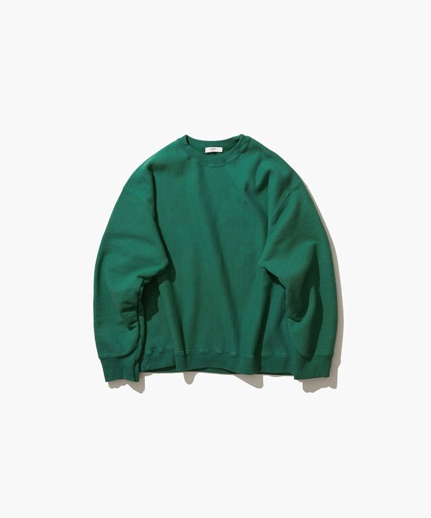 ATON NATURAL DYED URAKE | オーバーサイズスウェットシャツ - UNISEX GREEN