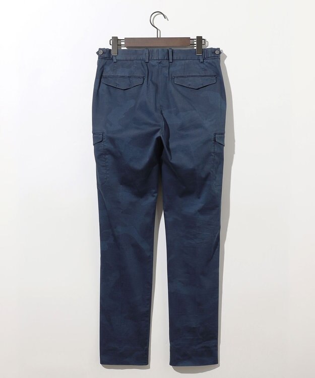 JOSEPH ABBOUD 【イタリア素材/製品染め/ウエストも伸びる!】迷彩ガーメンドダイ パンツ ダルブルー系7