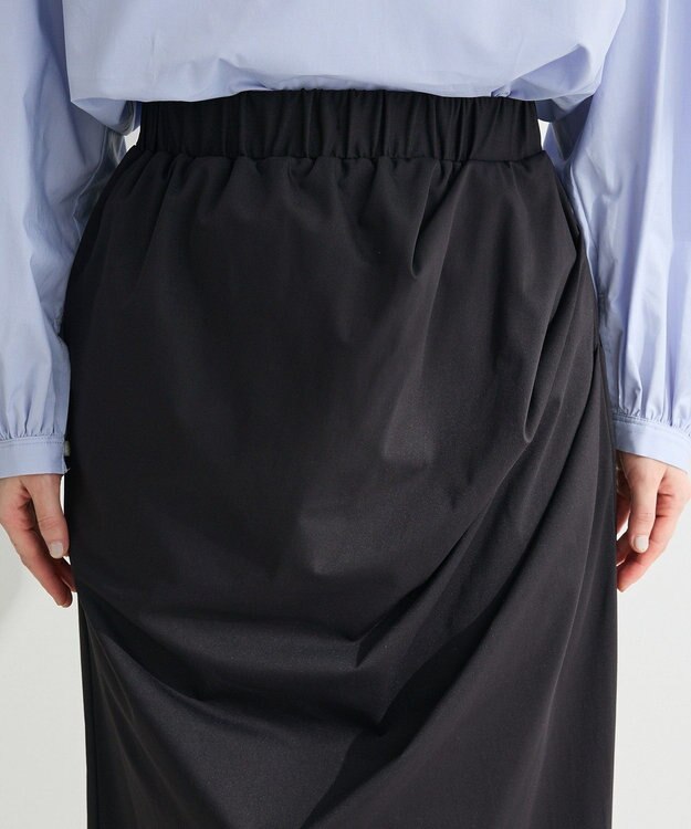 Green Parks ドレープタイトスカート Black