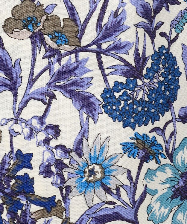 JOSEPH ABBOUD 【英国リバティ社・纏うアート・柄で魅せる】リバティプリント シャツ　25AW パープル系5