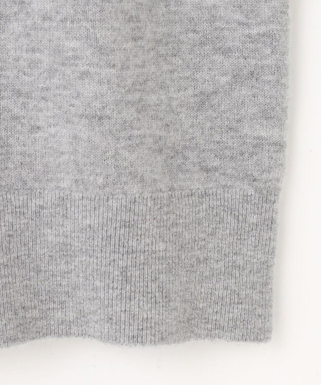 自由区 L 【カタログ掲載】ファインウールカシミヤクルーネック ニット グレー系