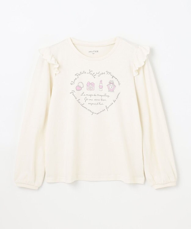 ANY KIDS 【WEB限定】7daysプリントTシャツ エクリュ×コスメ