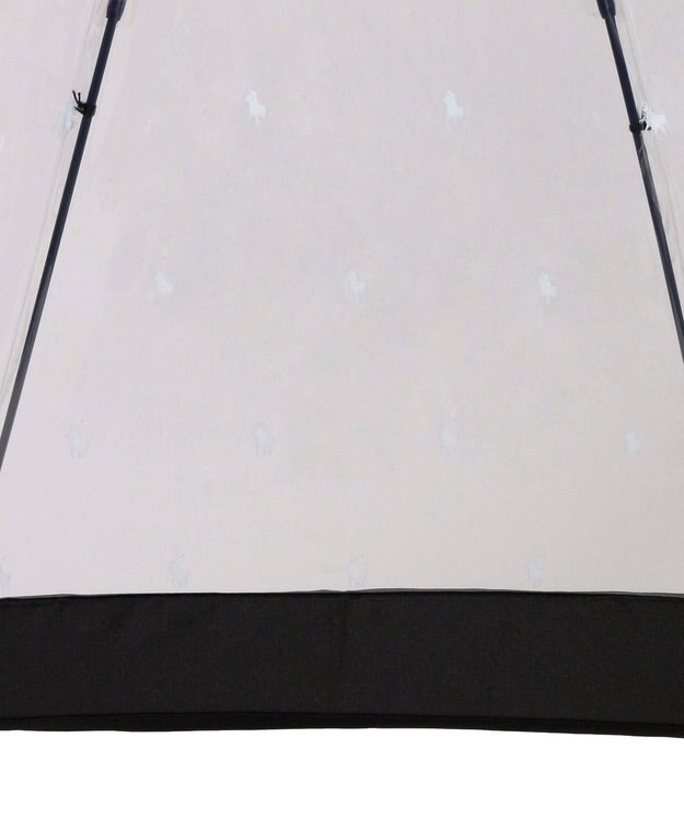 MOONBAT POLO RALPH LAUREN（ポロ ラルフローレン） 長傘 ビニール傘 ポロポニー バイカラー 10本骨 ブラック