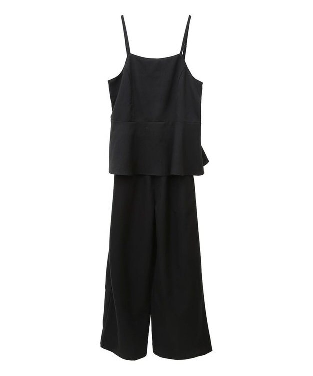 Green Parks ・ＥＬＥＮＣＡＲＥ　ＤＵＥ　ペプラムサロペット Black