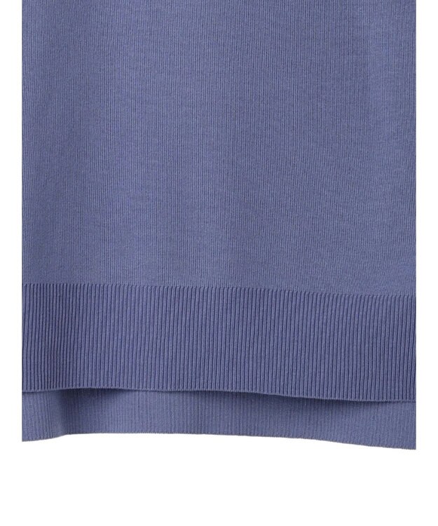 earth music&ecology サイドスリットルーズチュニック Blue