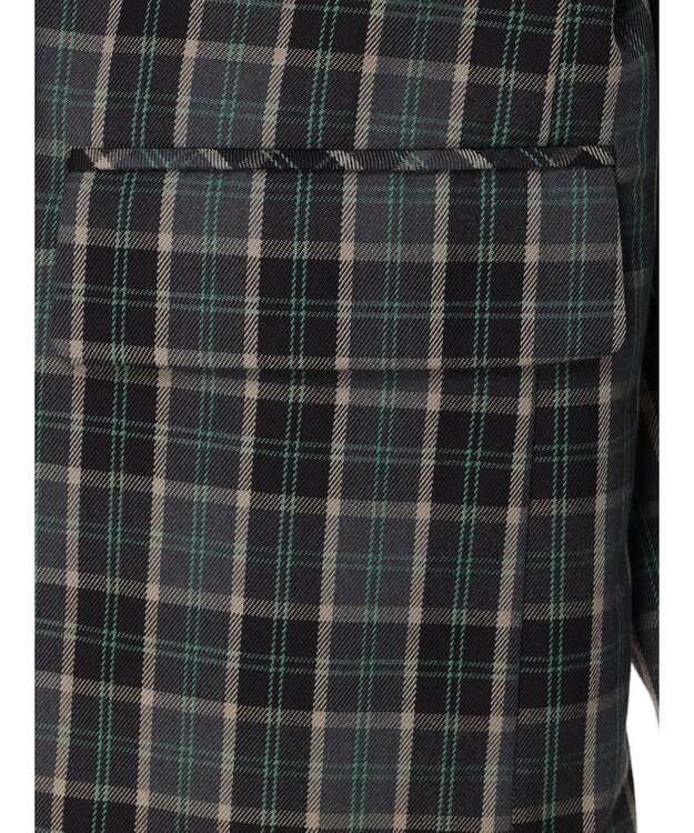 Green Parks ・ＥＬＥＮＣＡＲＥ　ＤＵＥ　チェックテーラードジャケット Charcoal Gray