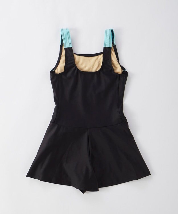 OP／FILA 【FILA】キュロット一体型スクール水着 ブラック×サックス