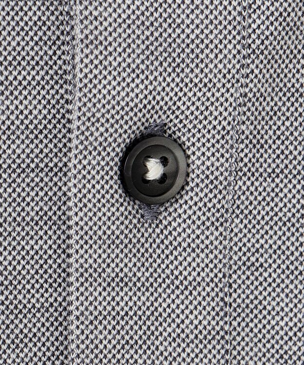 JOSEPH ABBOUD 【速乾 / お手入れ簡単】 猛暑に最適！シャンブレーポロシャツ ライトグレー系