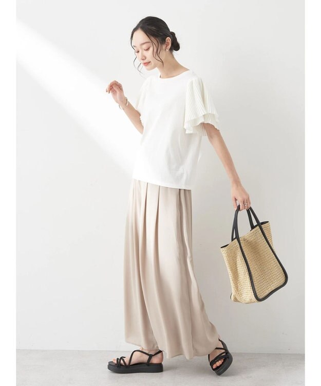 earth music&ecology 選べる丈スカーチョ Beige