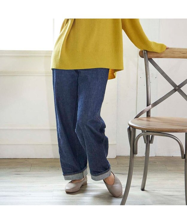 ing <ing>【サスティナブルシリーズ】Vカットフラットパンプス ライトオークカタオシ