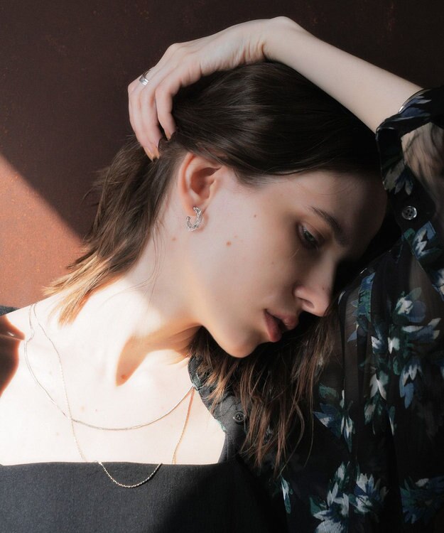 YECCA VECCA ステンレス2連チェーンネックレス Silver