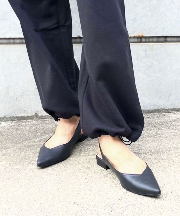 Green Parks ウエスト配色切替スウェットパンツ Black