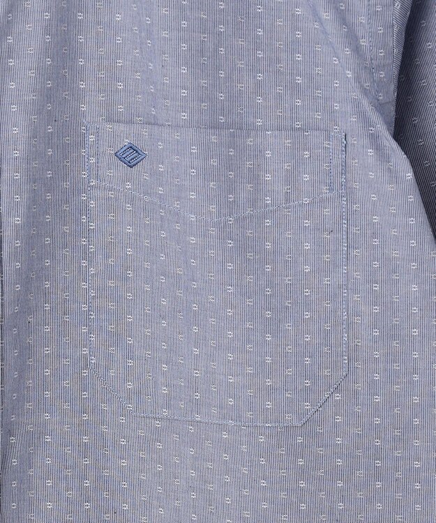 JOSEPH ABBOUD 【オーガニックコットン使用】 オーガニックコットンドビーシャツ サックスブルー系7