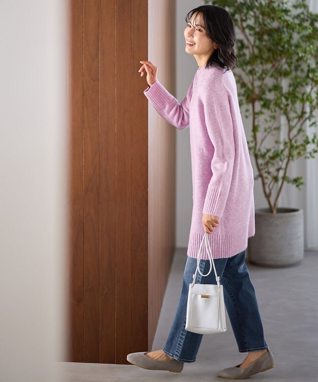 ANY ニットチュニック ラベンダー