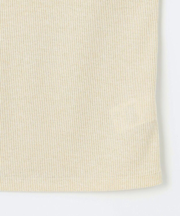 ANY SIS ラメテレコ タンクトップ シャンパン