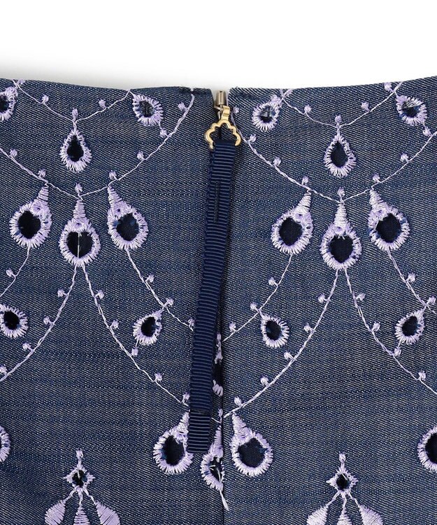 TOCCA 【洗える】PEACOCK TAIL LACE ドレス ライラック系7