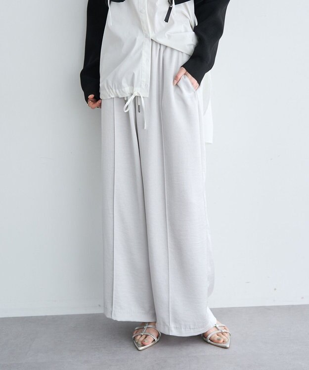 YECCA VECCA ヴィンテージサテンイージーパンツ Light Gray