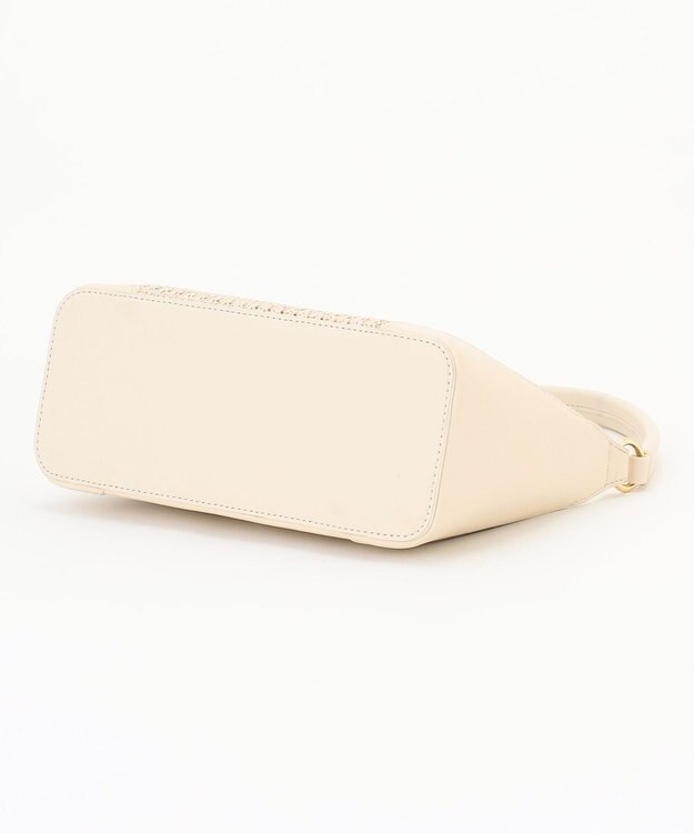 ANY SIS 雑材コンビハンドルバッグ アイボリー