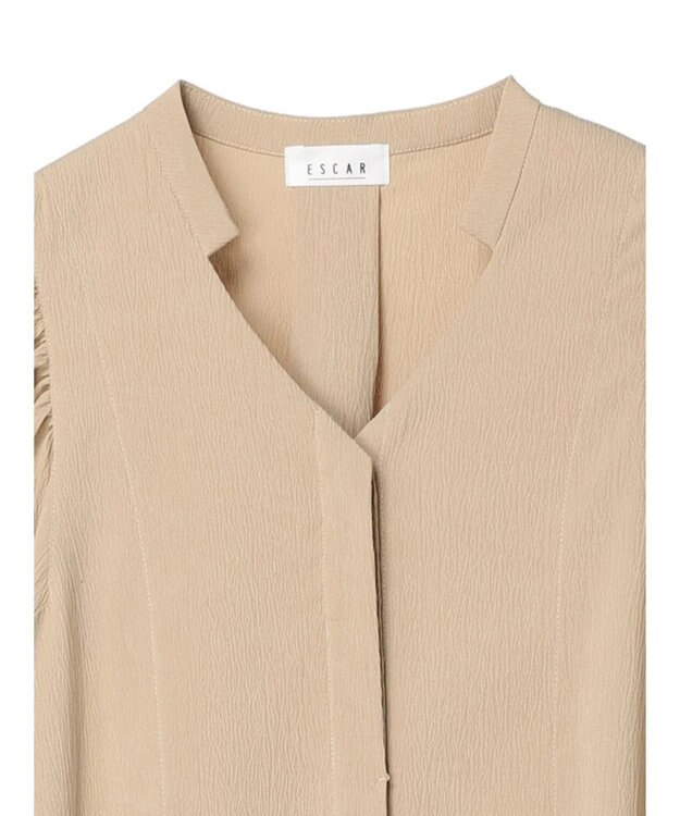 Green Parks ■ＥＳＣＡＲ　ランタンスリーブシャツワンピース Beige