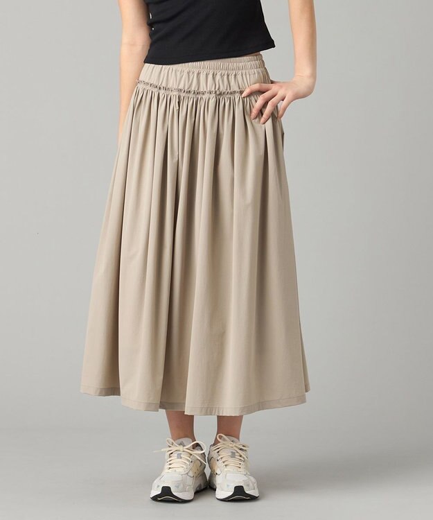 Chacott Chacott BALANCE UVケアタフタギャザースカート グレージュ