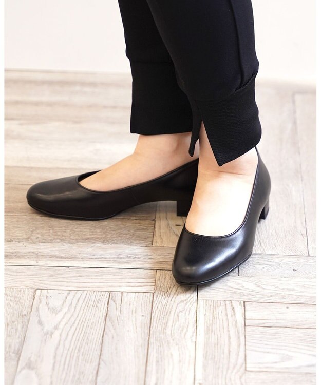 Pointer 日本製 美脚ラウンドトゥパンプス ブラック