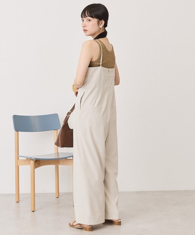 AMERICAN HOLIC 【2点セット】ロングレースジレ+サロペット Off White