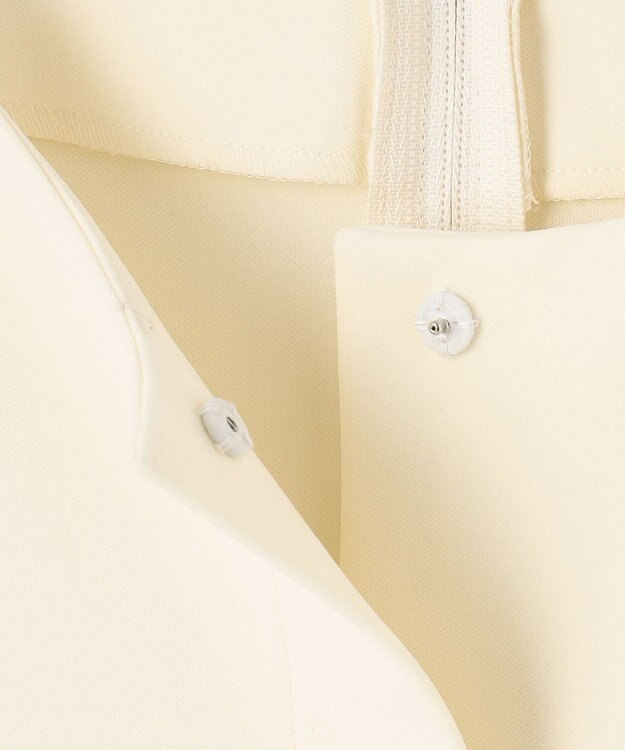 #Newans 【セレモニーにも】＜亀恭子さんコラボ＞下から着られちゃう！シュシュ付き2WAYカフスブラウス アイボリー系