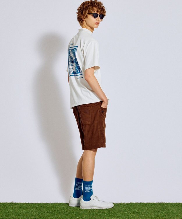 PW CIRCULUS 【手洗い洗濯可 / NEWシーズン素材 / ストレッチ】【MEN】コーデュロイショーツ ゴルフ ダークブラウン系