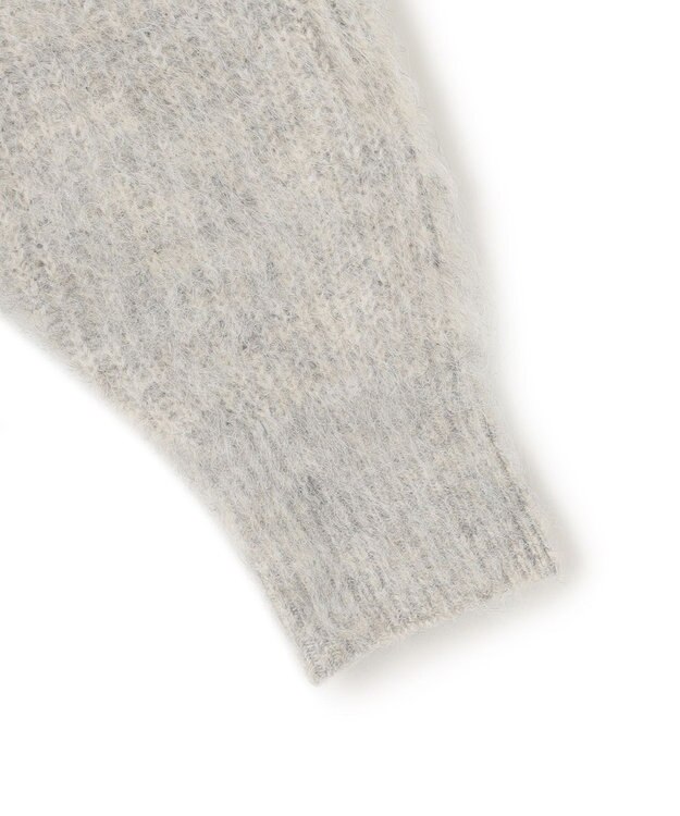 UNFILO アルパカシャギー ロングニット グレー