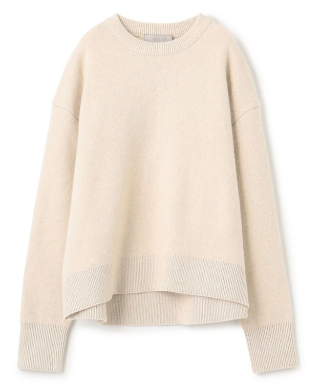 UNFILO 【WEB＆一部店舗限定】へアリースウェット クルーネックニット エクリュ