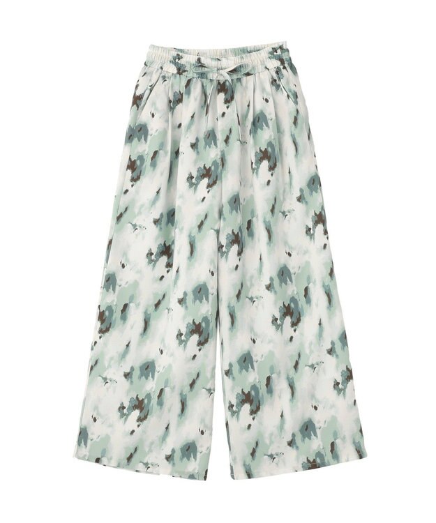 CRAFT STANDARD BOUTIQUE プリントイージーパンツ Green