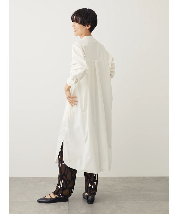 AMERICAN HOLIC バンドカラーシャツワンピース Ivory