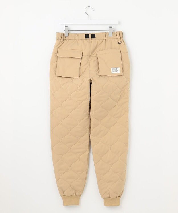 PW CIRCULUS 【MEN】ひょうたんキルト中綿ワイドジョガーパンツ ベージュ系