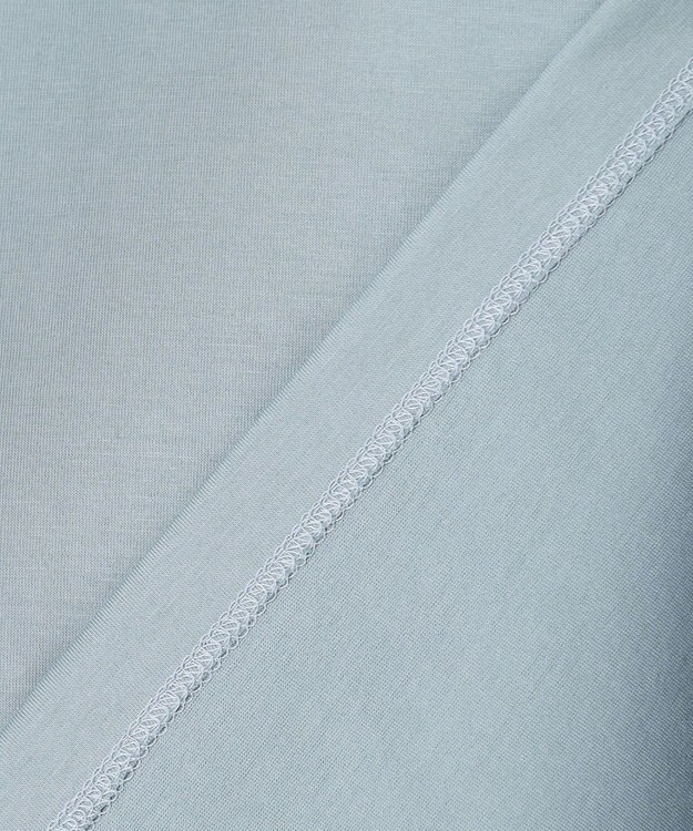 ICB L シャツジーナプレーディング ランタンスリーブカットソー プルシアンブルー