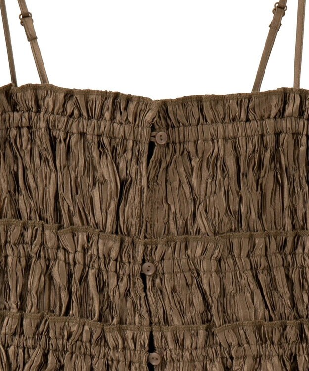 earth music&ecology シャーリングビスチェ Mocha