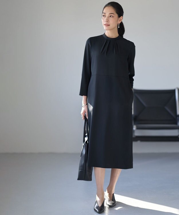 ICB L Fied ハイネック ワンピース ブラック