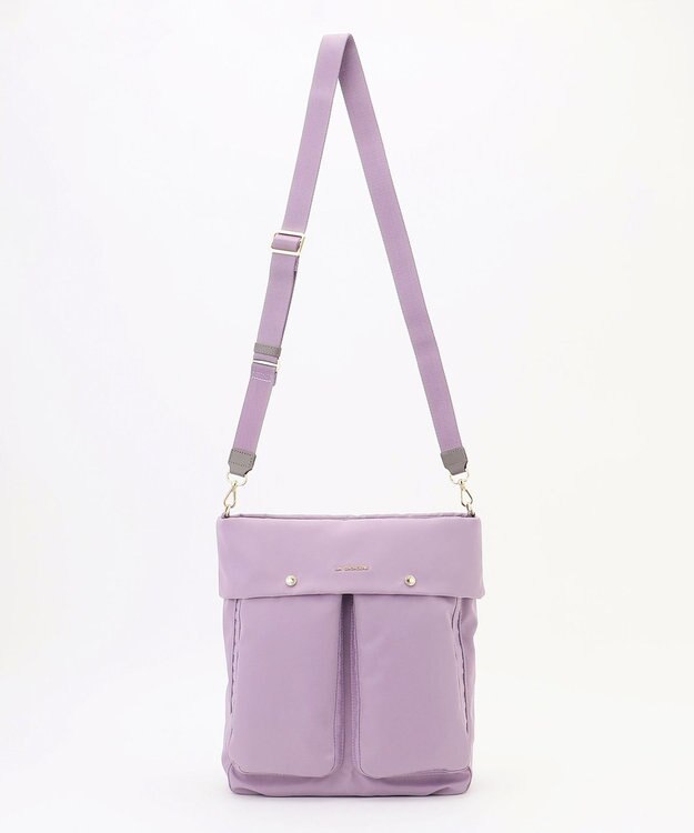 LA BAGAGERIE ダブルフロントポケット2WAYビッグショルダー ライトパープル