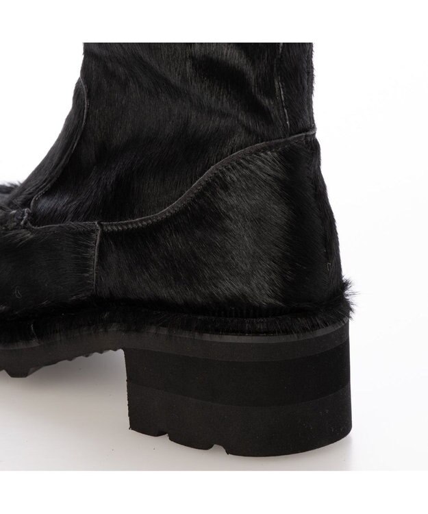 MODE ET JACOMO <D'ICI>タンクソールモカシンショートブーツ ブラックビー