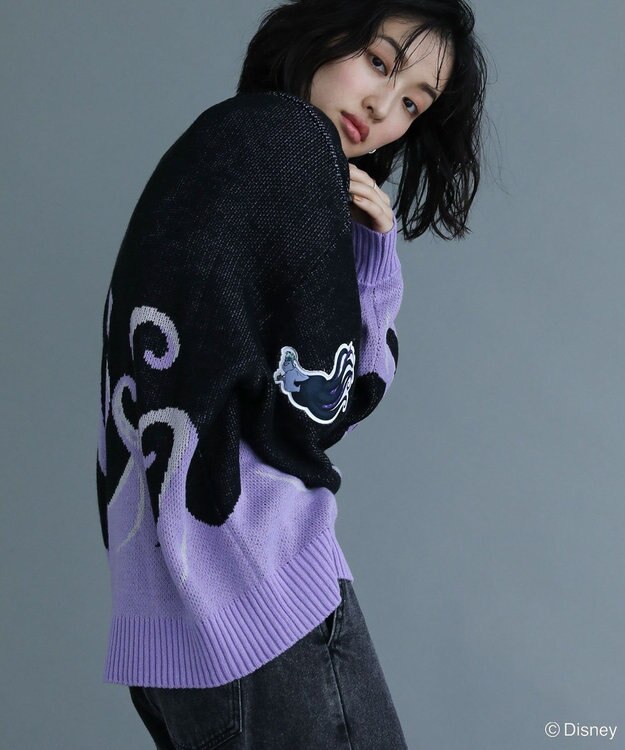 Green Parks VILLAINS/アースラ/ジャガードニット Purple