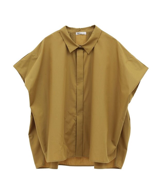 CRAFT STANDARD BOUTIQUE ステンサイドソリッドブラウス Camel