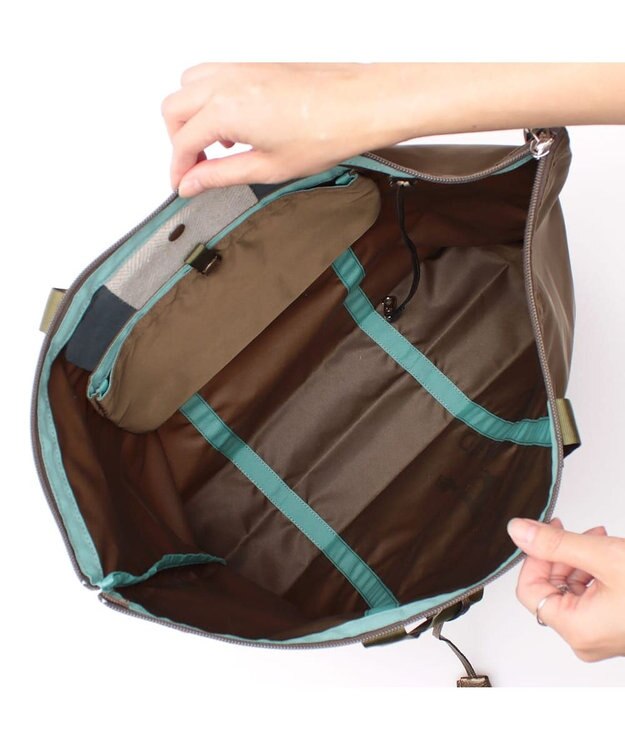 A.D.M.J. 【ナイロン】オリタタミバッグL BAMBOO