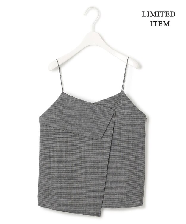 ICB L 【WEB限定・UVカット・洗える】ウール2WAYストレッチ キャミソールブラウス 無地柄系