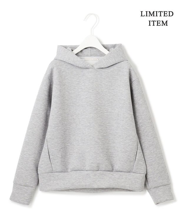 ICB L 【WEB限定・洗える】ソフトダンボール フーディ プルオーバー グレー系