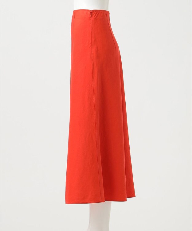 23区 【R(アール)】NALYA リネンヴィスストレッチ スカート ブラッドオレンジ系