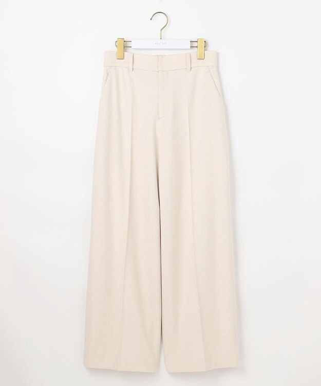 ANY SIS ビューティサーモ2WAYストレッチ ワイドパンツ アイボリー