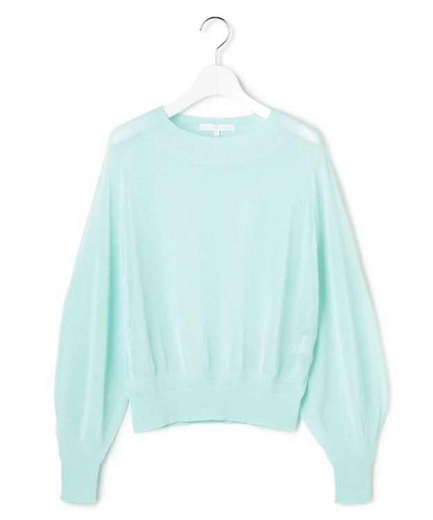 23区 【GOLD LABEL】アセテートナイロンホールガーメント ニット サックス系