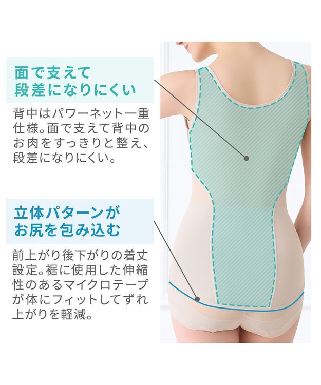 BRADELIS New York 【Yukine inc. 】ゆきねえモアソフト快適バストホールドシェイプブラキャミ24 通気性抜群 接触冷感で快適 補正 ブラトップ YH524101 クリームベージュ