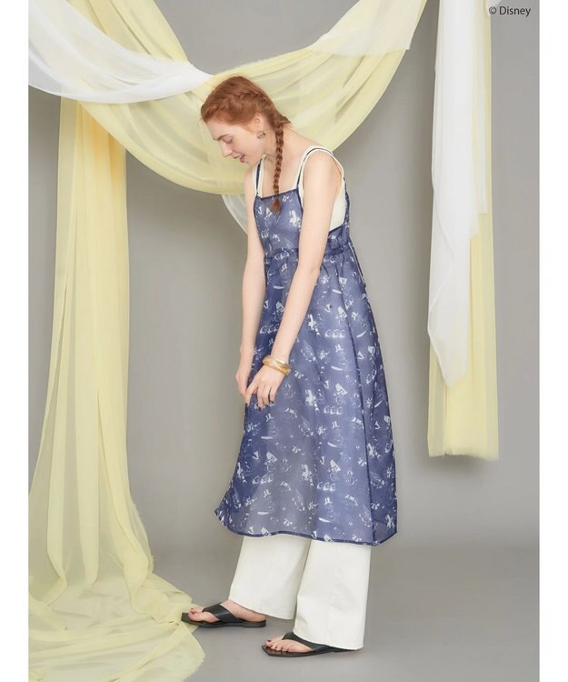 AMERICAN HOLIC 総柄シアーキャミワンピース／Ｄｉｓｎｅｙ Navy