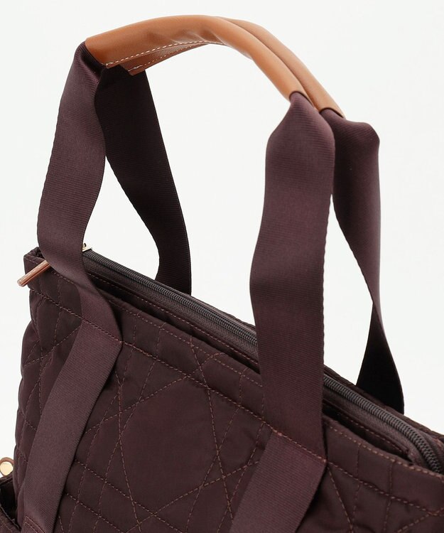 LA BAGAGERIE グリッドキルティングリュック ワイン