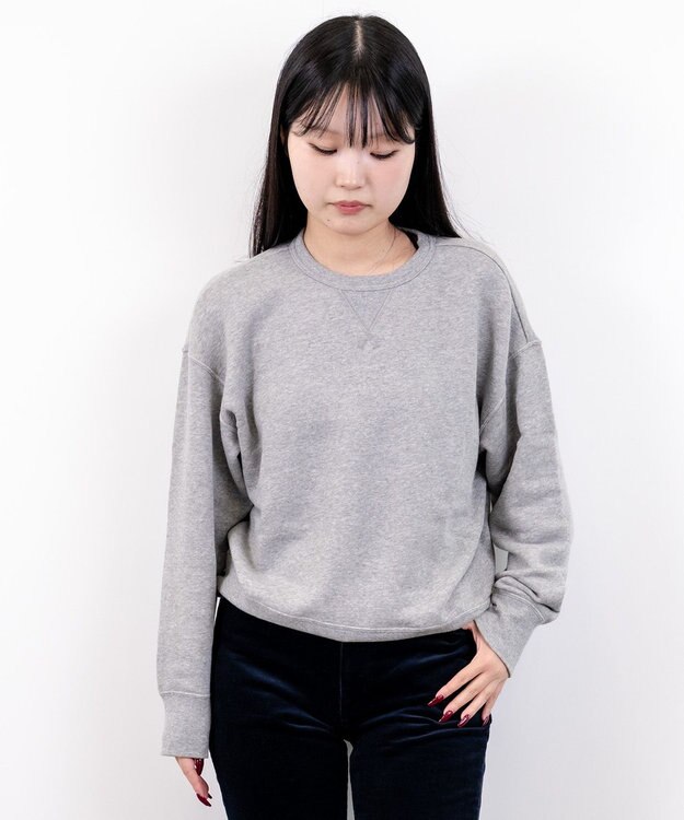 caqu ふわとろスウェットシャツ gray